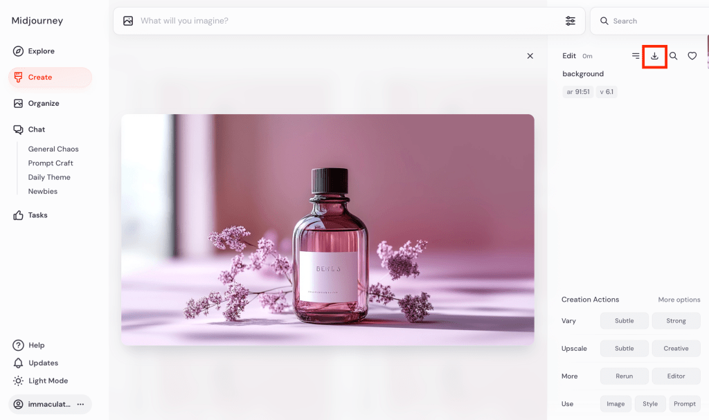 미드저니로 불필요한 부분 지우기
